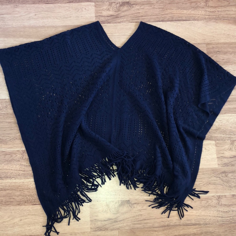Fringe poncho